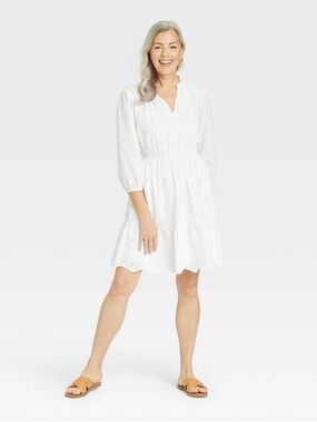 Knox Rose Eyelet Cotton Dress